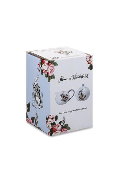 Mikasa x V&A Alice in Wonderland MKALSUGCRMSET Fine China Porselen 200ml Krema ve Şekerlik Seti