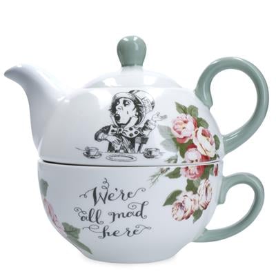 Mikasa x V&A Alice in Wonderland MKALTEA4ONE Fine China 420ml Porselen Tek Kişilik Çay Demleme Seti