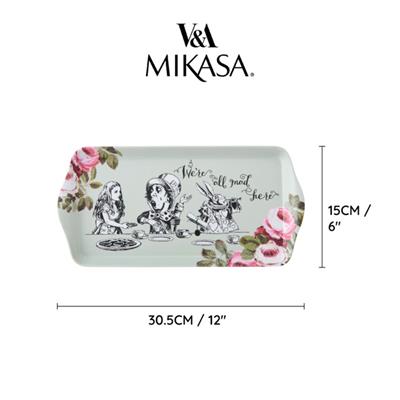 Mikasa x V&A Alice in Wonderland MKALTRAYSWICH Melamin Servis Tepsisi  31x15cm