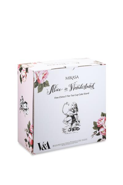 Mikasa x V&A Alice in Wonderland MKAL3TCSTAND Fine China Porselen Kek, Pasta Standı 27x34cm