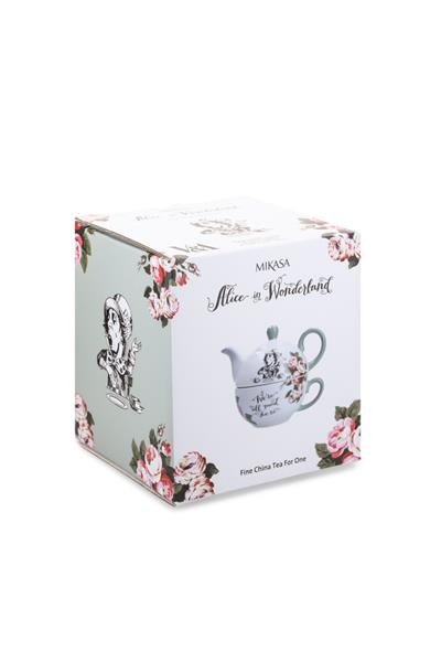 Mikasa x V&A Alice in Wonderland MKALTEA4ONE Fine China 420ml Porselen Tek Kişilik Çay Demleme Seti