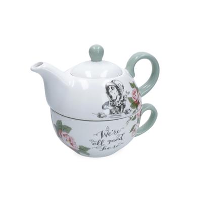 Mikasa x V&A Alice in Wonderland MKALTEA4ONE Fine China 420ml Porselen Tek Kişilik Çay Demleme Seti