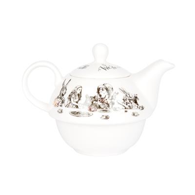 Mikasa x V&A Alice in Wonderland VAAWT41 250ml Porselen Tek Kişilik Çay Demleme Seti