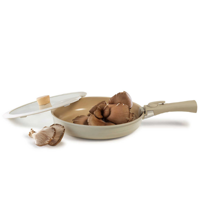 Neoflam D-NEOMDS11I Midas Bej 11 Parça Ayrılabilen Saplı İç İçe Geçebilen Tencere Tava Seti