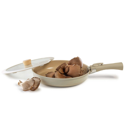 Neoflam NEOMDS9I Midas Bej 9 Parça Ayrılabilen Saplı İç İçe Geçebilen Tencere Tava Seti