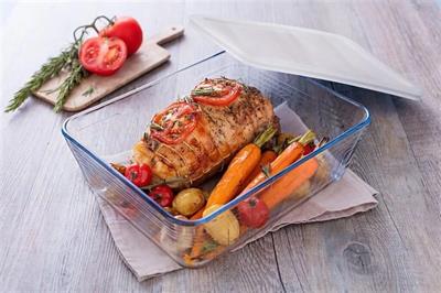 PYREX 241P000/7046 KAPAKLI DİKDÖRTGEN SAKLAMA KABI 0,8L