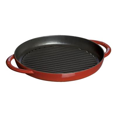 Staub 405103090 Çift Kulplu Döküm Izgara Tava 26cm Kiraz