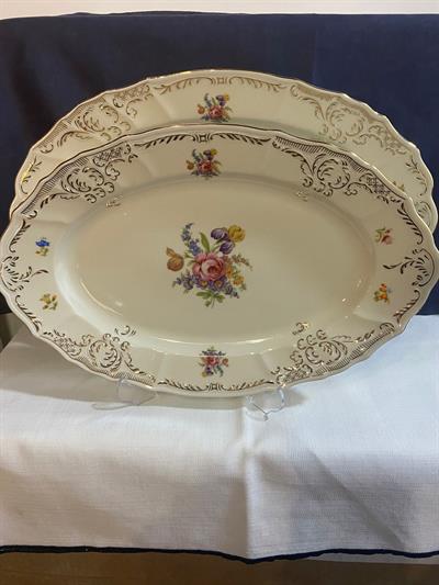 Thun Bernadotte İngiliz Pembe Çiçek Desenli 77 Parça Yemek Takımı