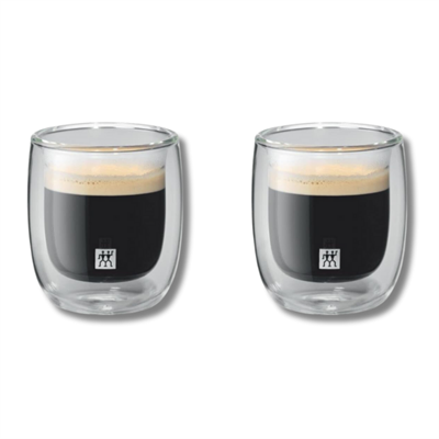 Zwilling 395000750 Çift Camlı 2Li Espresso Bardak Seti - 80 ml