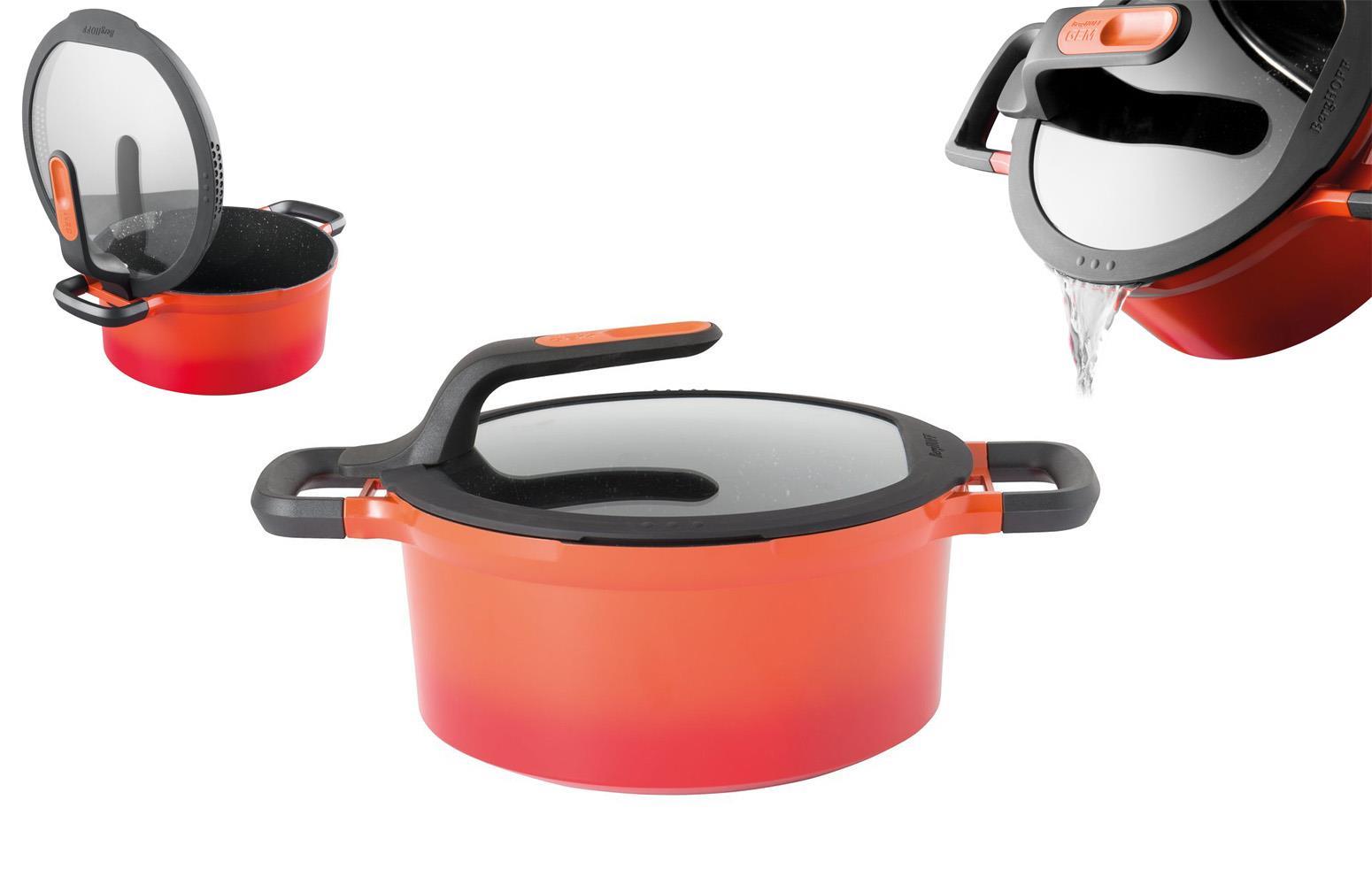 Berghoff Gem Stay Cool Soft Orange Tencere 24 Cm