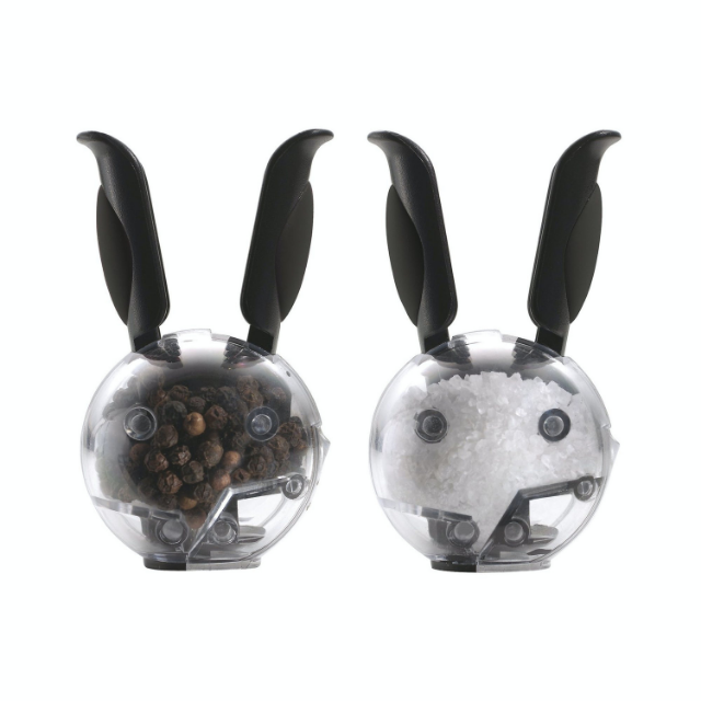 CHEF'N 101-033-001 MINI SALT PEPPER MANYETIK BIBER-TUZ DEĞIRMENI-SIYAH