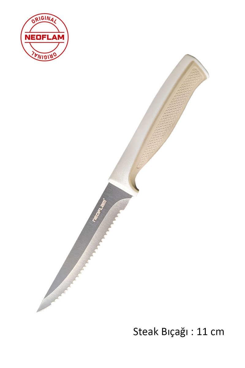 FİKA TIRTIKLI STEAK BIÇAĞI,11 CM BEJ