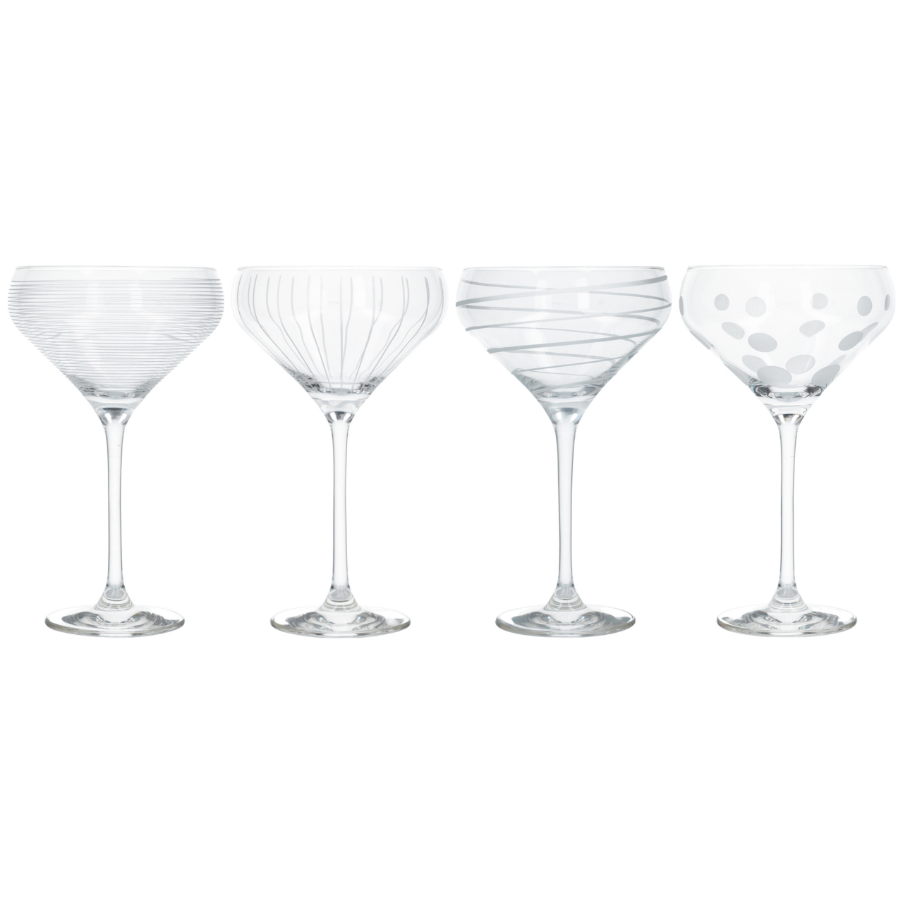 Mikasa C000213 Cheers 4lü Şampanya Tabağı Seti