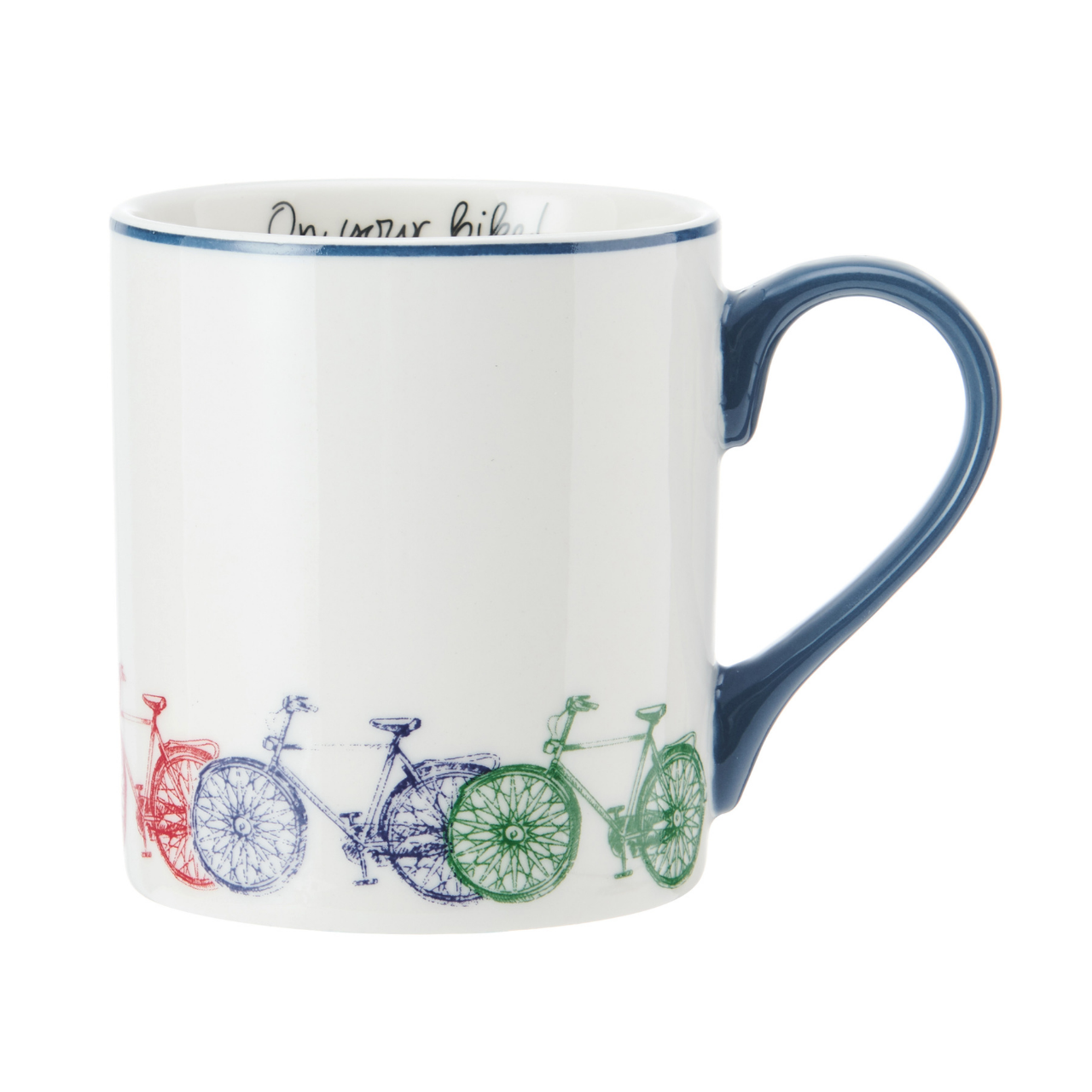 Mikasa MKCANBIKE Fine China 280ml Düz Taraflı Kupa Bisiklet
