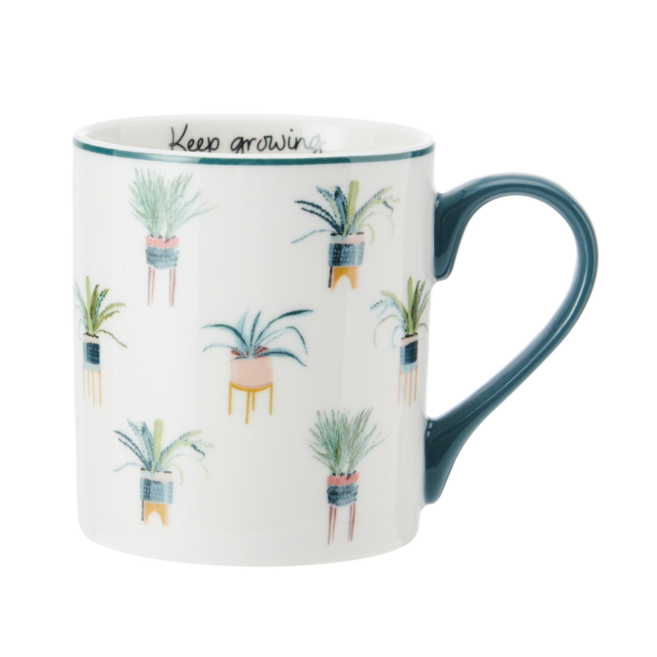Mikasa MKCANCACTUS Fine China 280ml Düz Taraflı Kupa Kaktüs