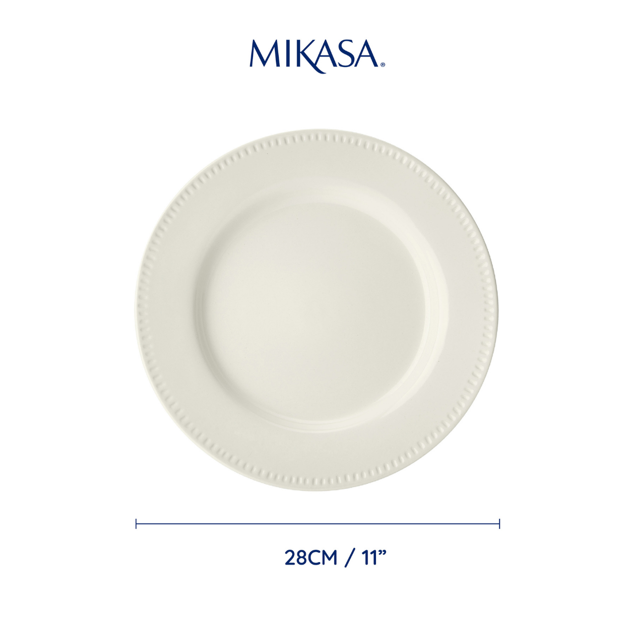 Mikasa MKCBDPLATEPK4 Cranborne Stoneware 4lü 27cm Yemek Tabağı Seti