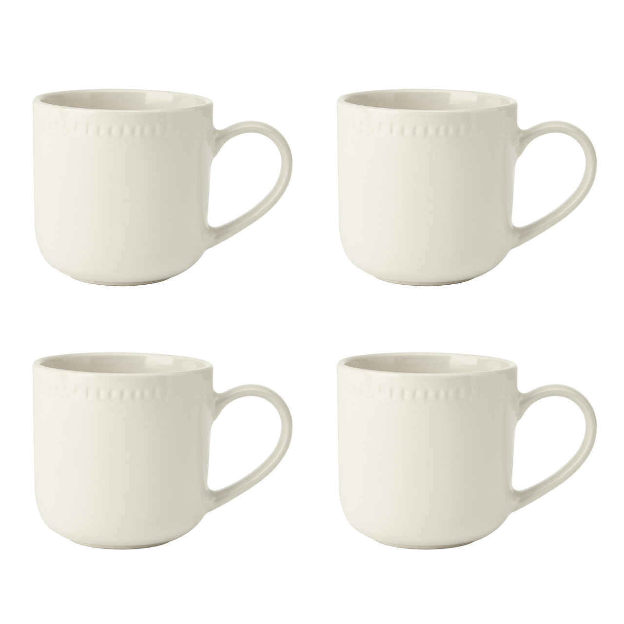 Mikasa MKCBMUGPK4 Cranborne 4lü 320ml Seramik Krem Kupa Seti