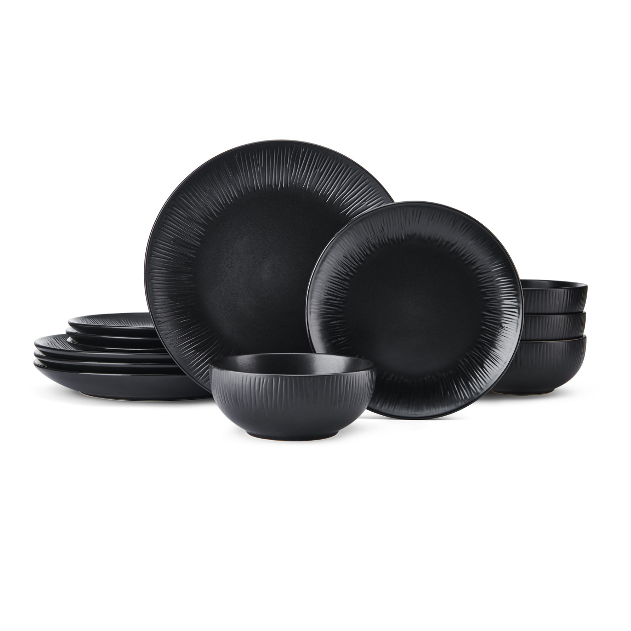 Mikasa MKJDMNIGHT12PC Jardin Midnight 12 Parça Stoneware Yemek Takımı