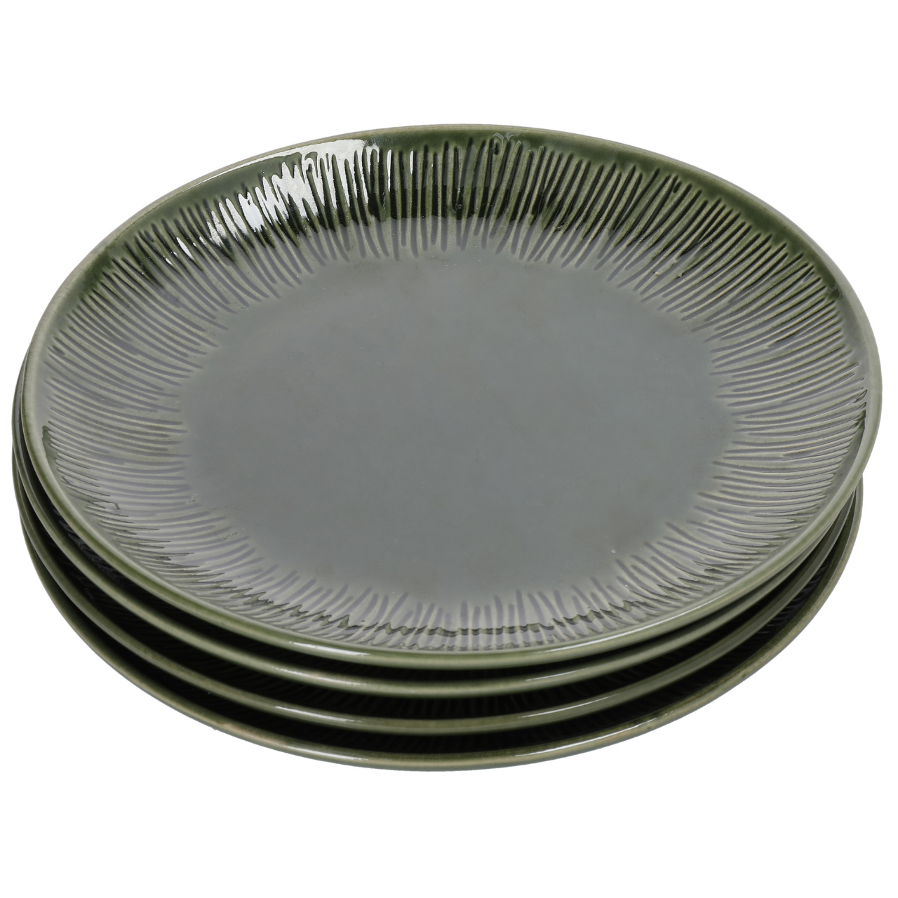 Mikasa MKJDSPLATEPK4 Jardin Stoneware 4lü 22cm Pasta Tabağı Seti