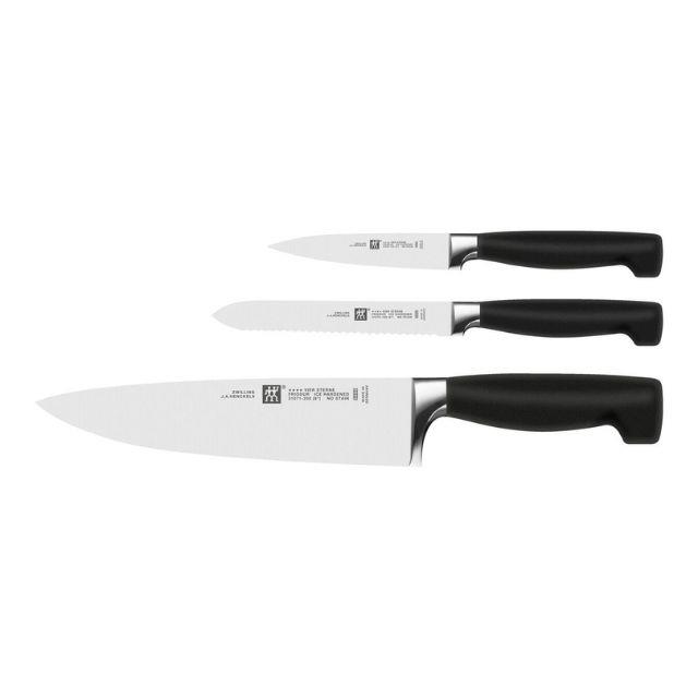 ZWILLING 351681000 **** FOUR STAR 3 PARÇA BIÇAK SETİ SİYAH