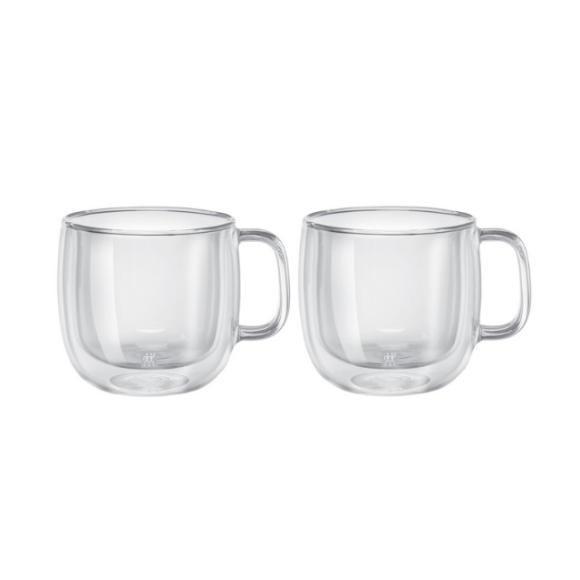 ZWILLING 395001130 SORRENTO PLUS 450ML ÇİFT CAMLI KULPLU CAPPUCINO 2Lİ SET