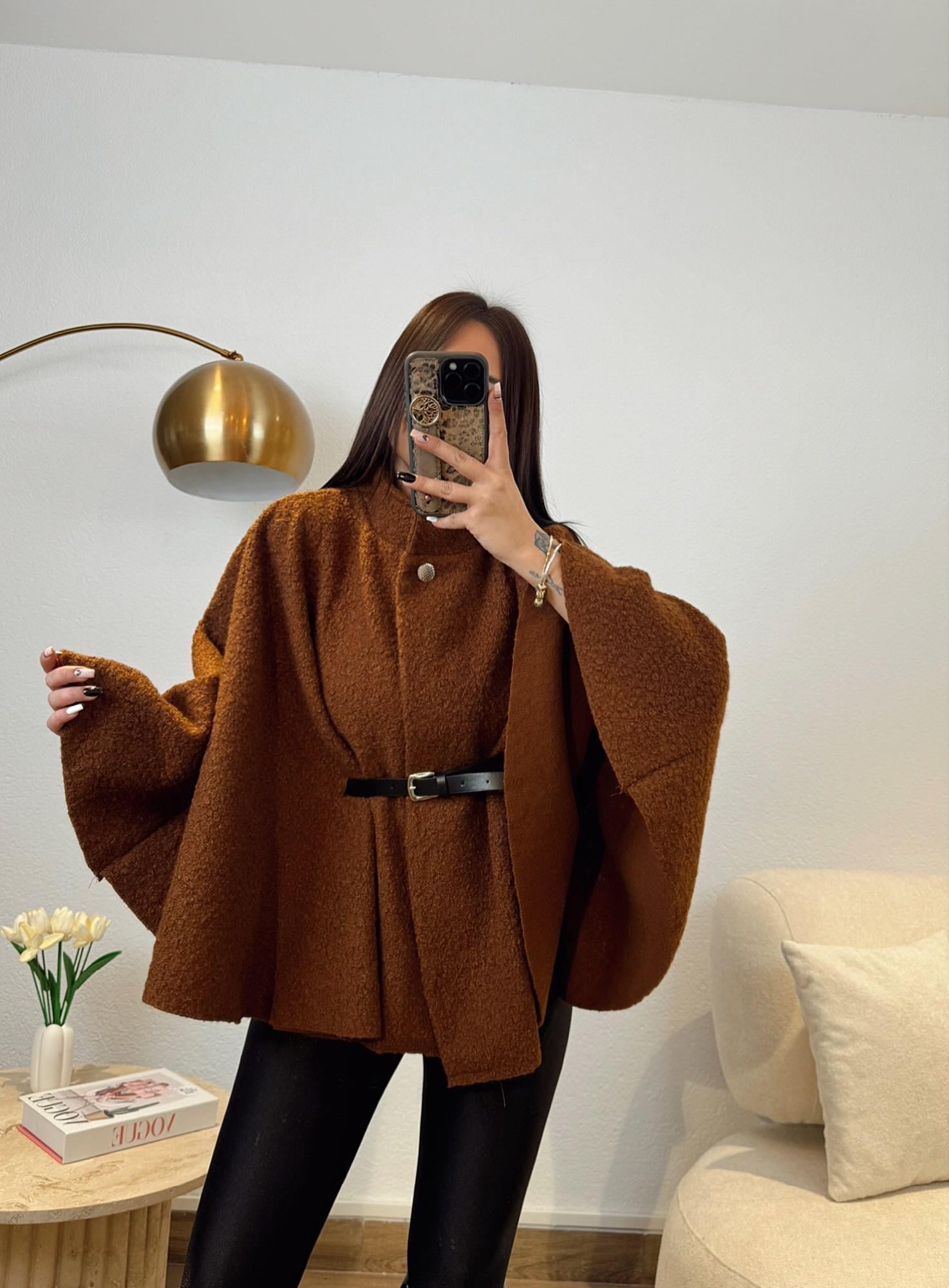 Kemerli Kahve Buklet Panço