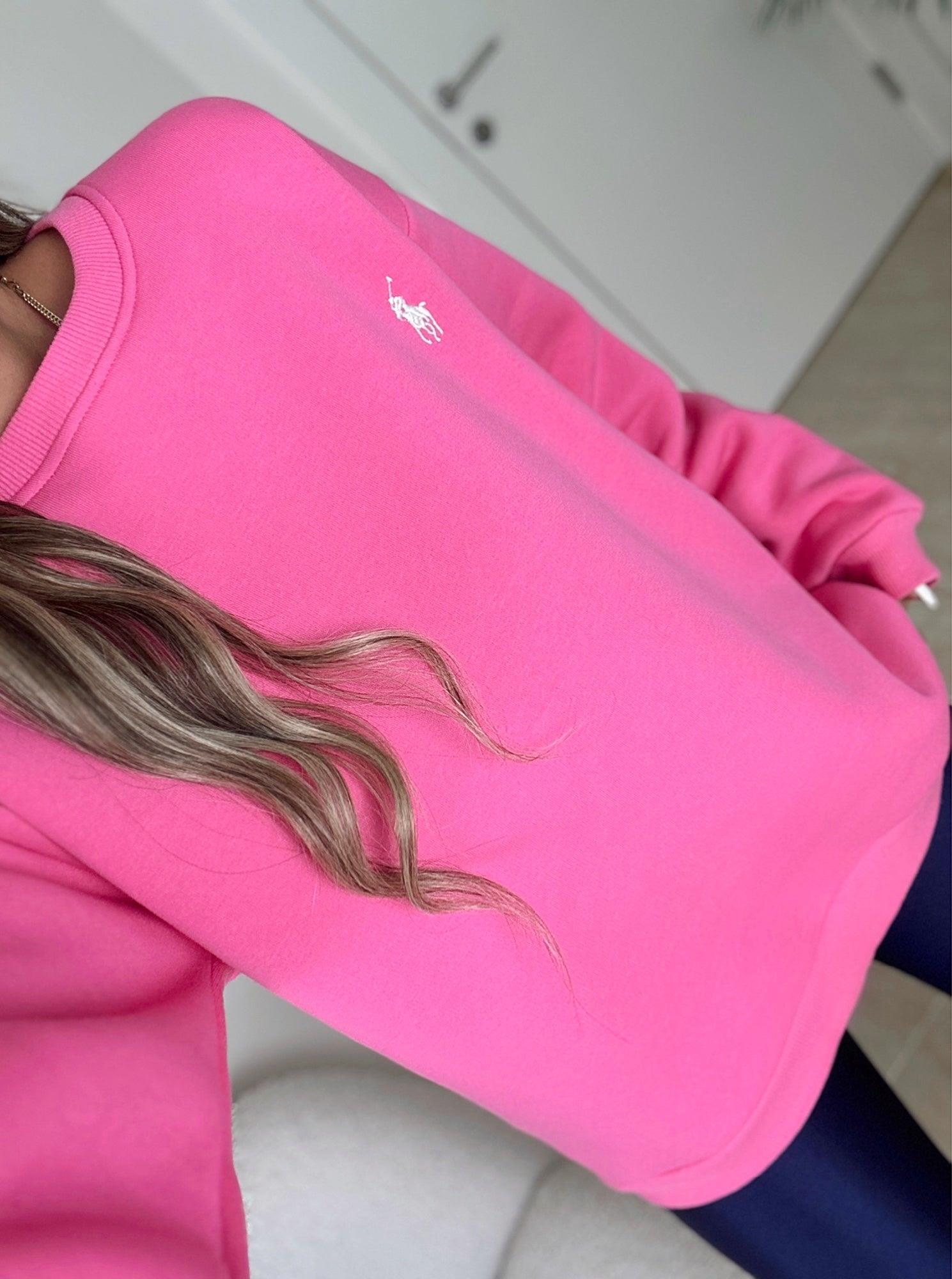 Orijinal Marka Pembe Sweatshirt
