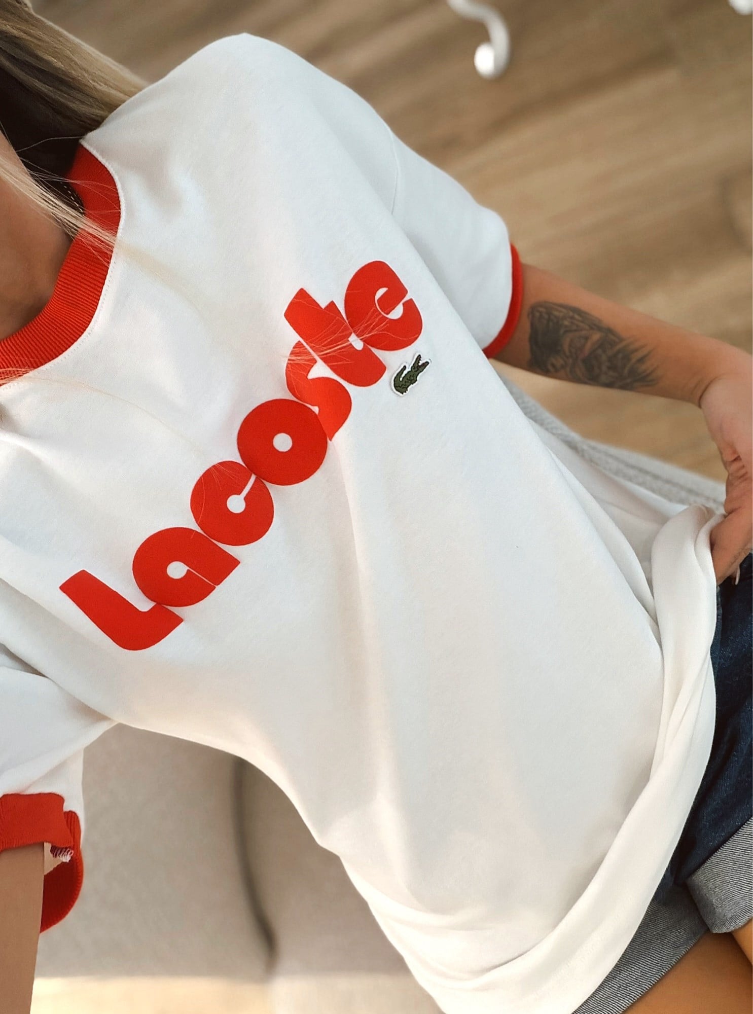 Orj Marka Kırmızı Yazılı Tshirt