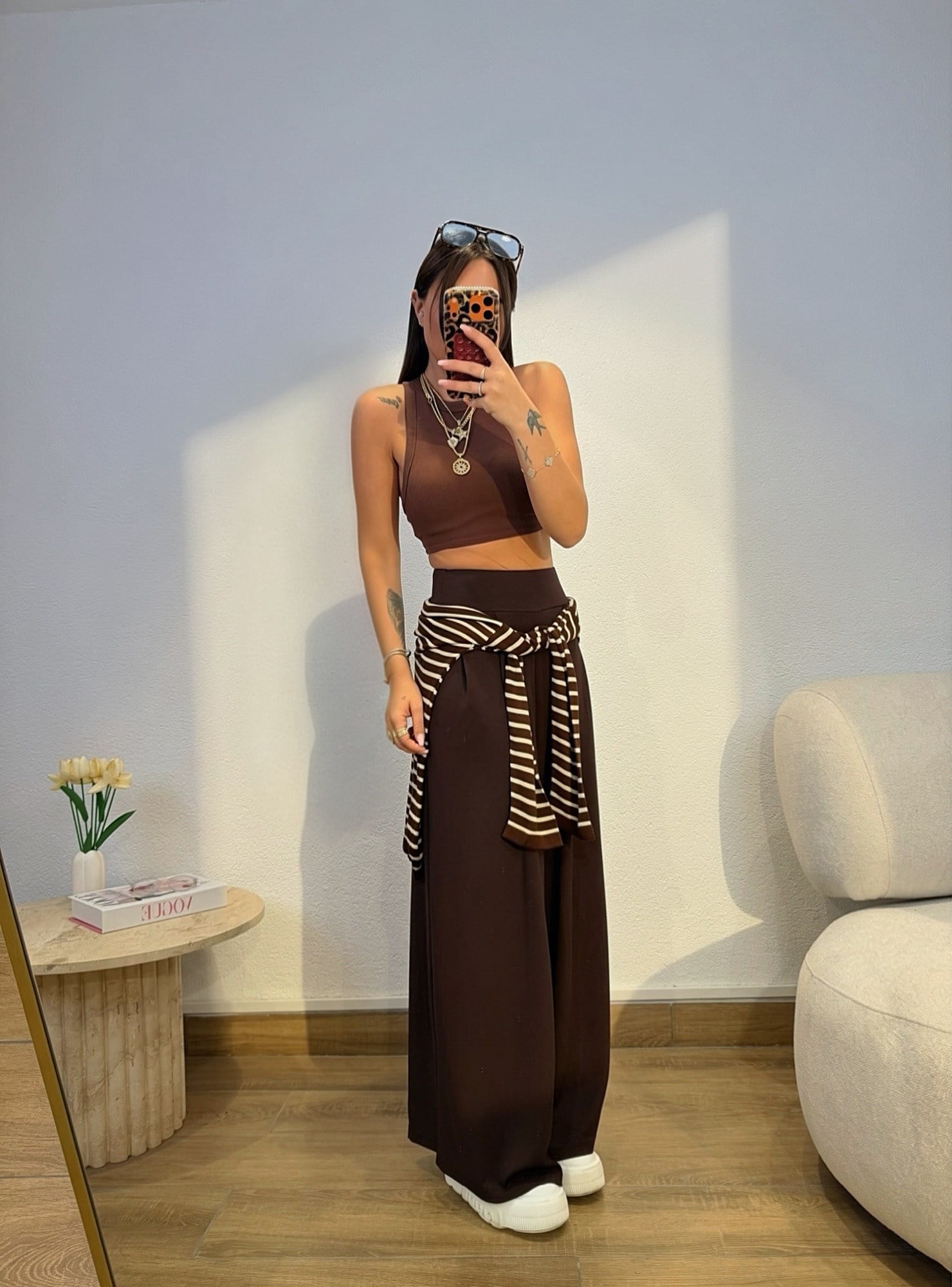 Osh Model Pileli Kahve Eşofman