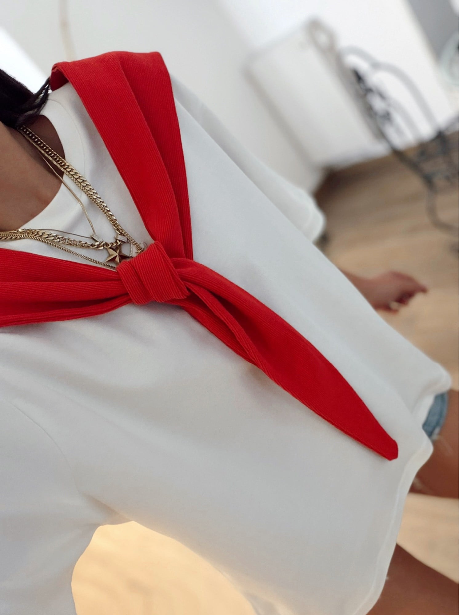 Twst Model Kırmızı Bağlamalı Basic