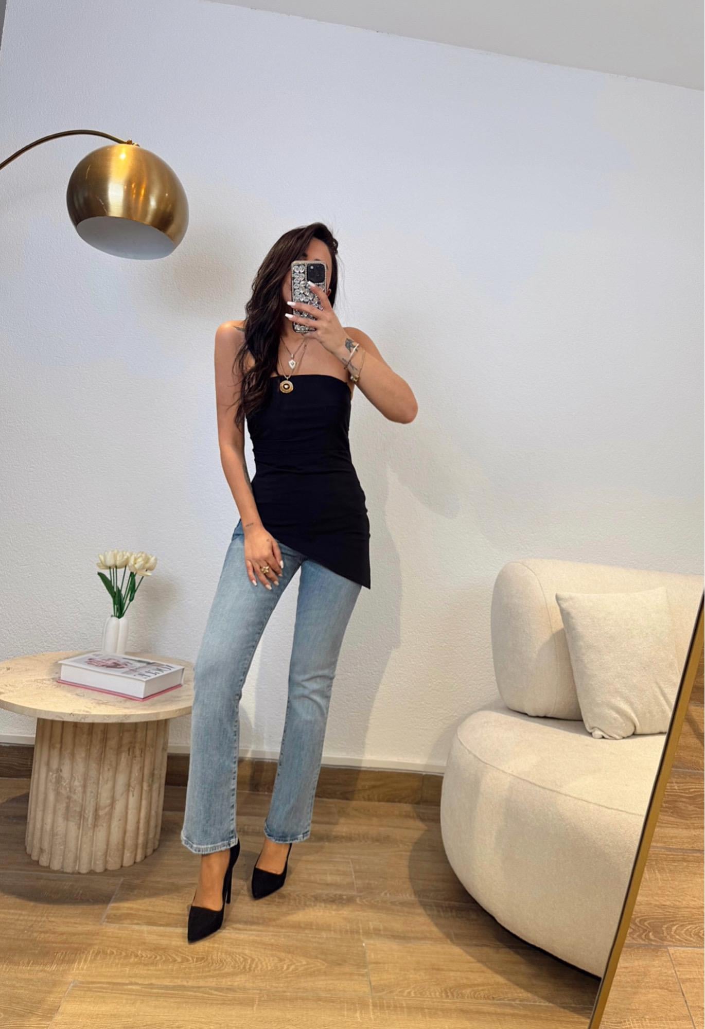 Z.A Buz Mavi İspanyol Paça Jean