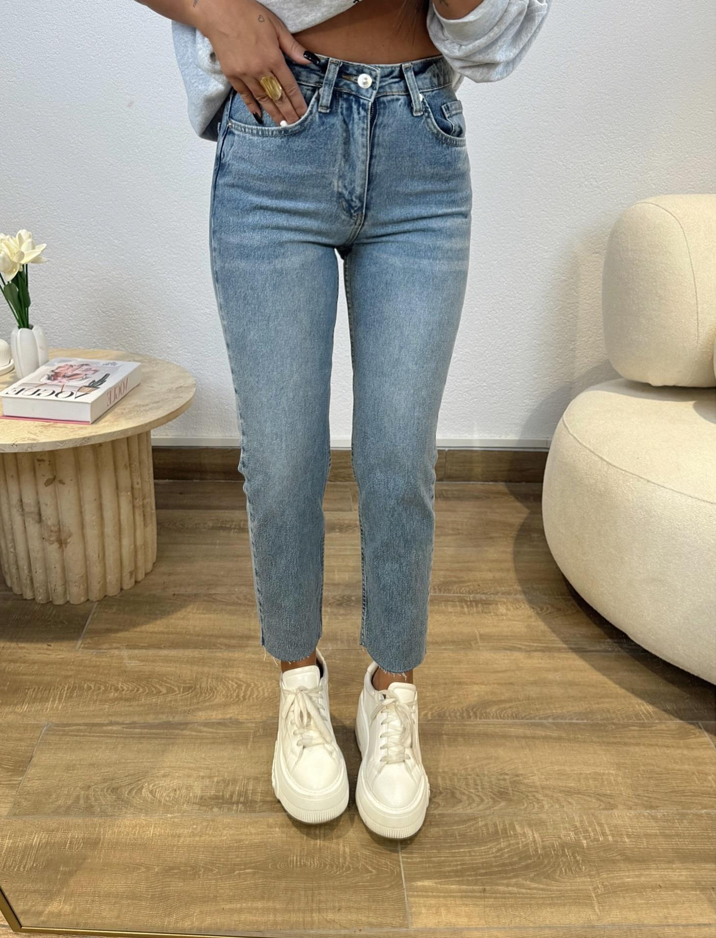 Z.a Açık Mavi Yıkamalı Boy Fit Jean