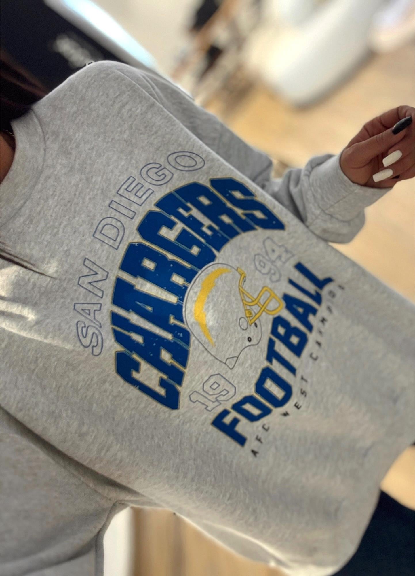 Z.a Gri Sandıego Baskılı Sweatshirt