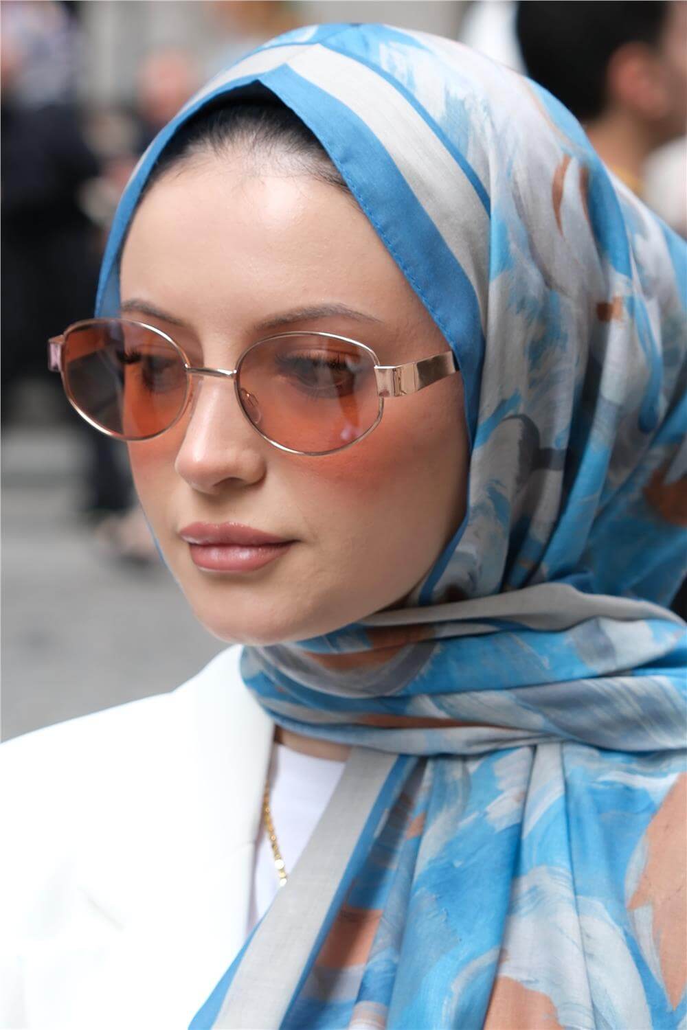 BAŞTACI SOFT BATİK 0343 MAVİ ŞAL