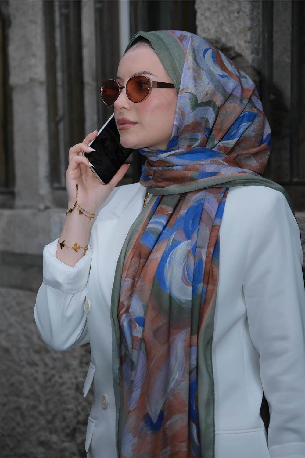 BAŞTACI SOFT BATİK 0343 SOFT YEŞİL ŞAL