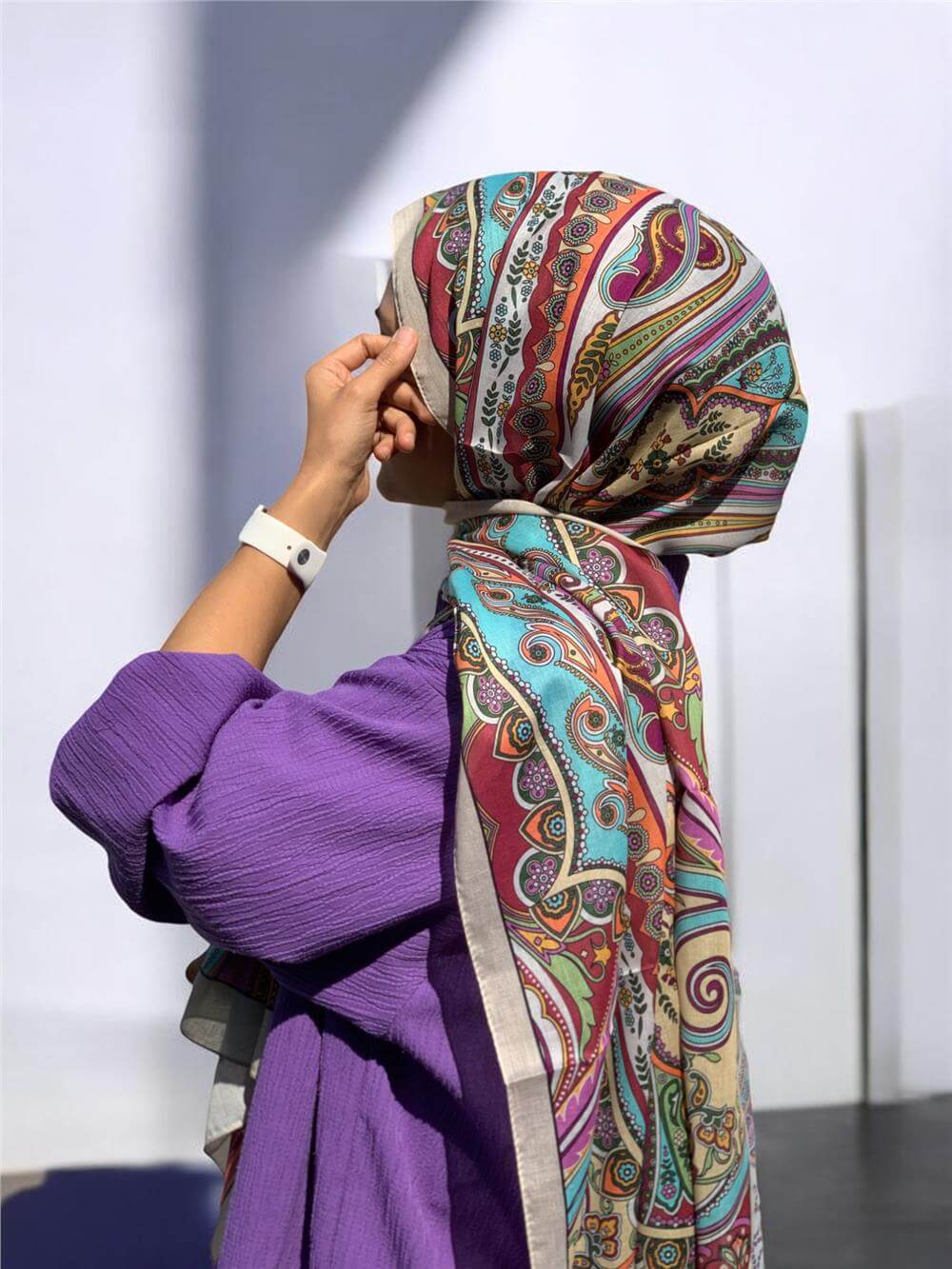BAŞTACI SOFT ETNİK 0185 TURKUAZ ŞAL