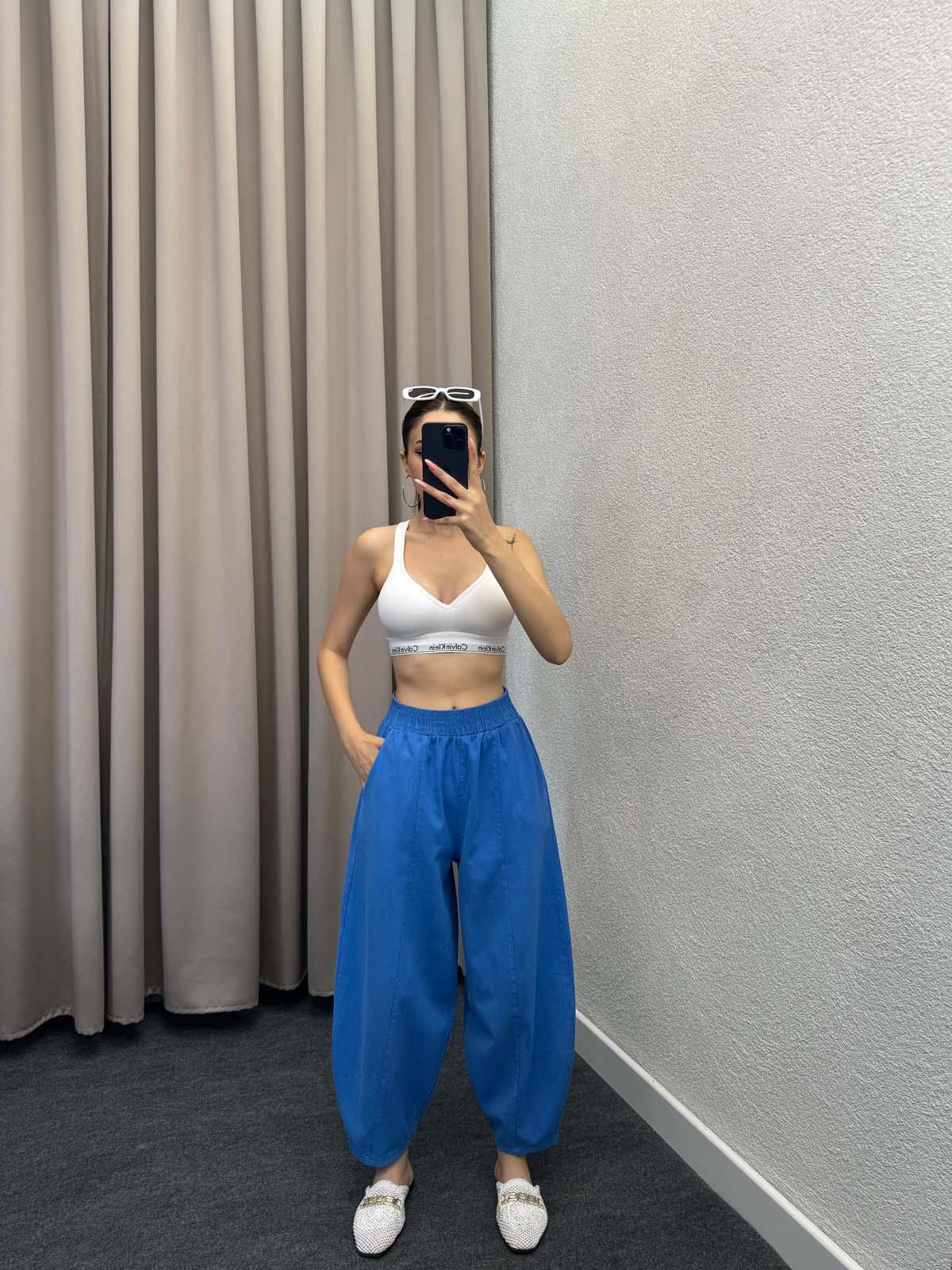 Alaaddin Saks Keten Gabardin Şalvar