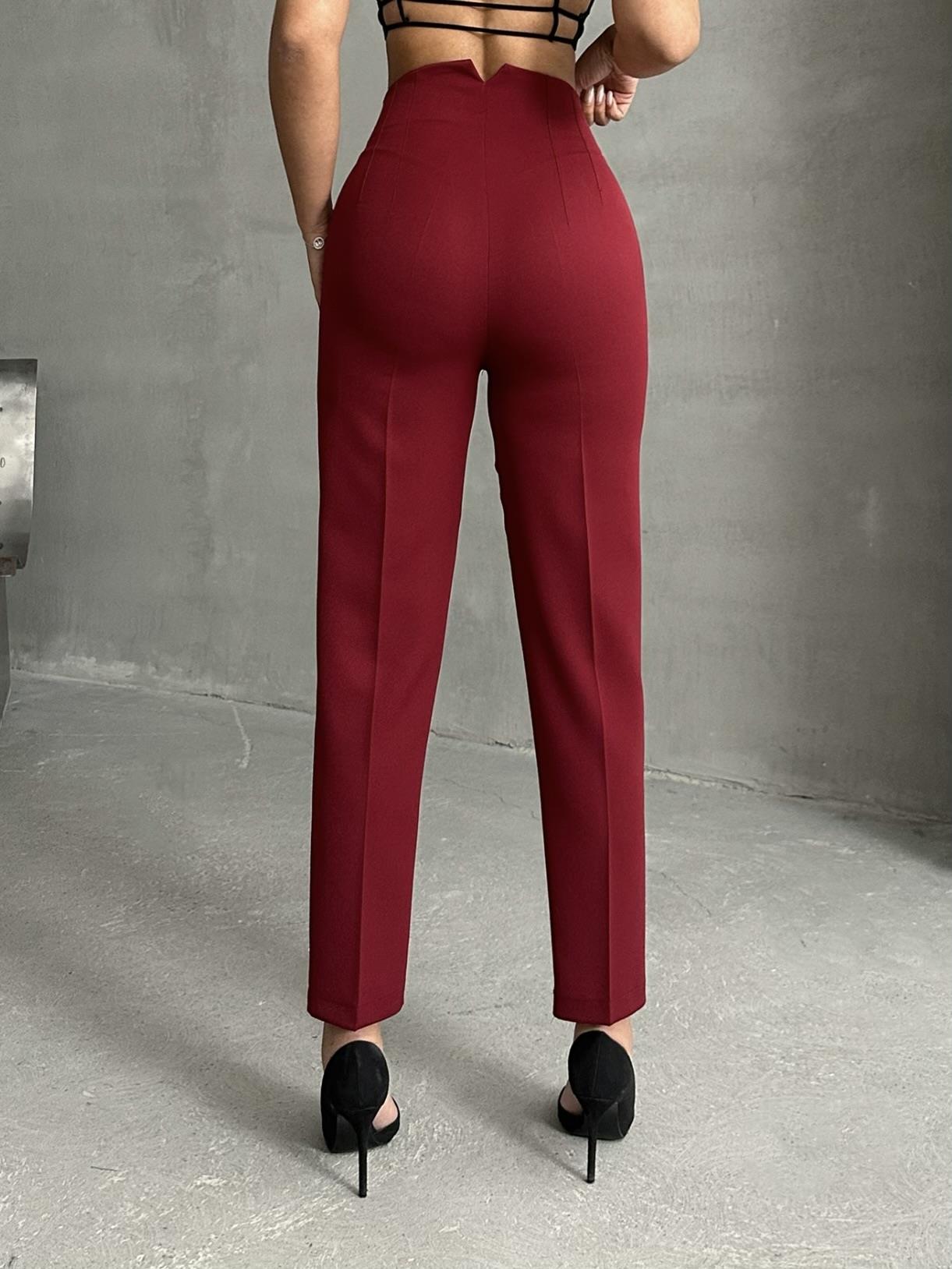 ATLAS KUMAŞ MARKA MUADİLİ FLOTALI PANTOLON BORDO