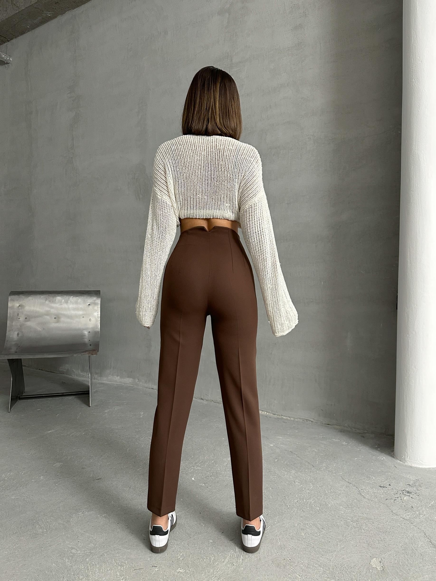 ATLAS KUMAŞ MARKA MUADİLİ FLOTALI PANTOLON KAHVERENGİ