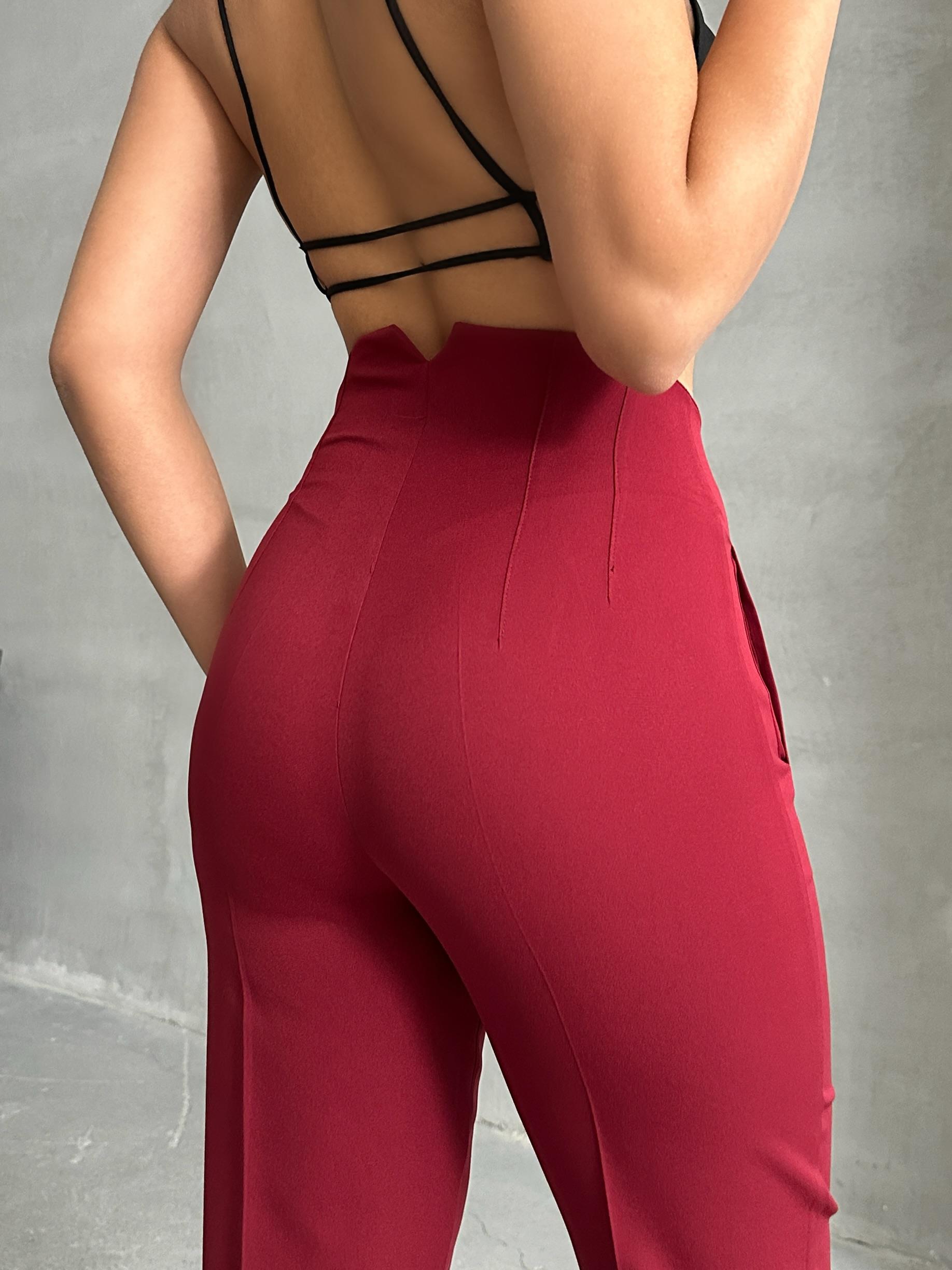 ATLAS KUMAŞ MARKA MUADİLİ FLOTALI PANTOLON BORDO