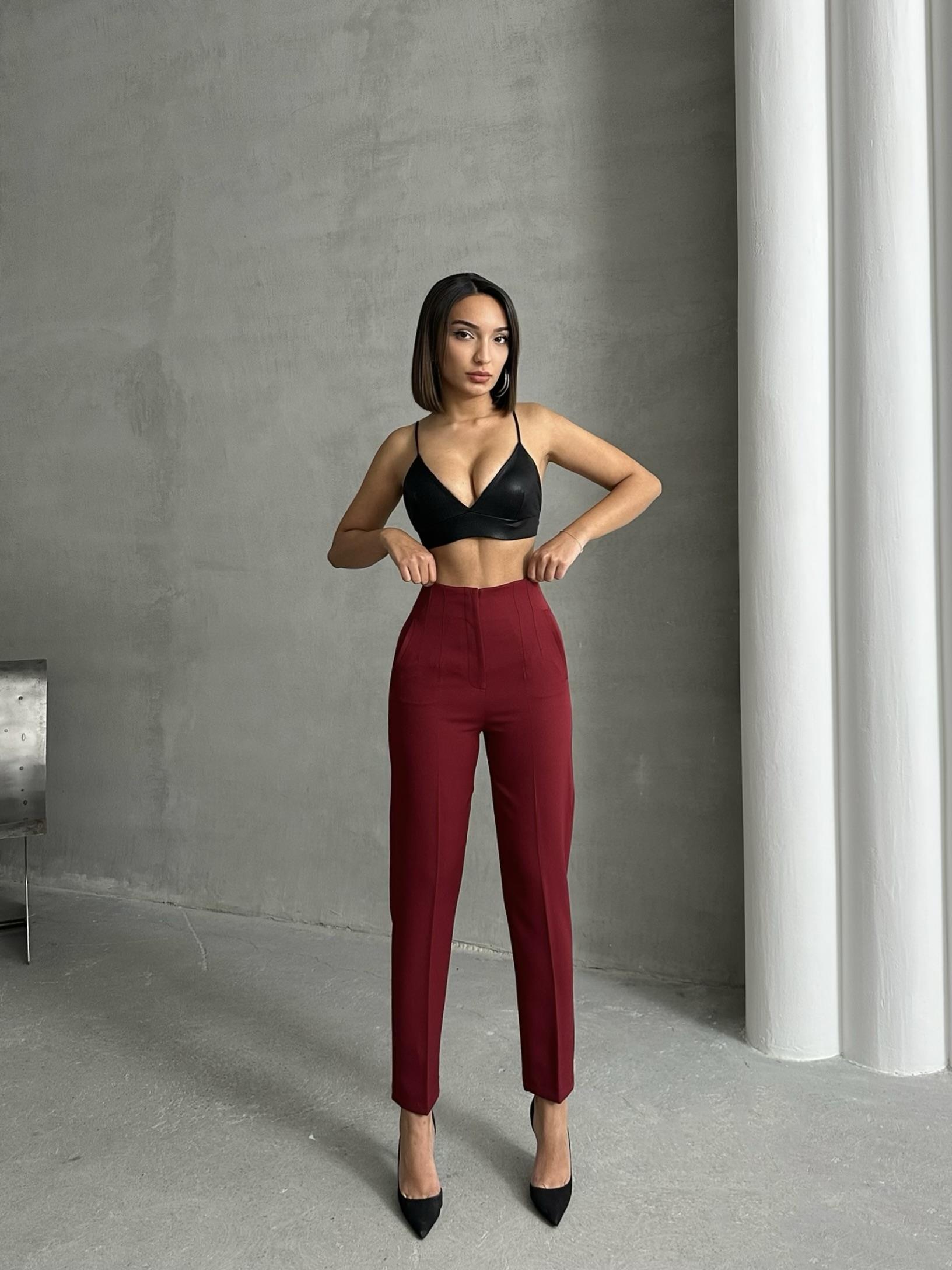 ATLAS KUMAŞ MARKA MUADİLİ FLOTALI PANTOLON BORDO