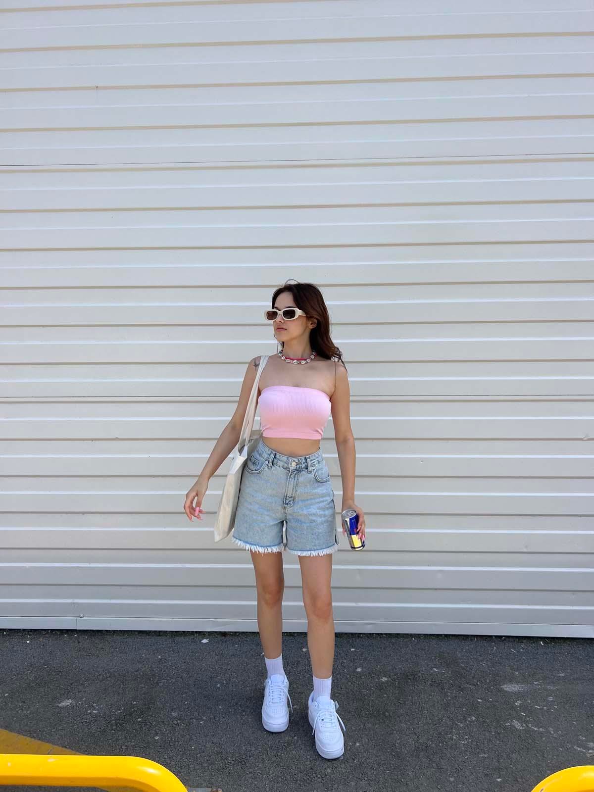 BF Püsküllü Light Mom Kot Şort