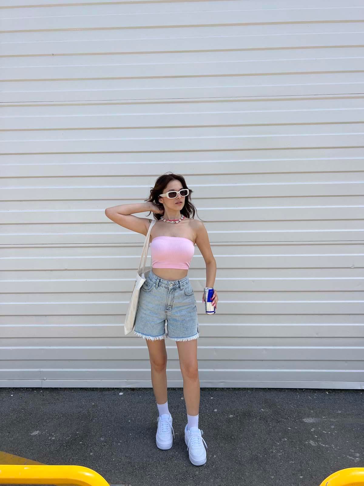 BF Püsküllü Light Mom Kot Şort