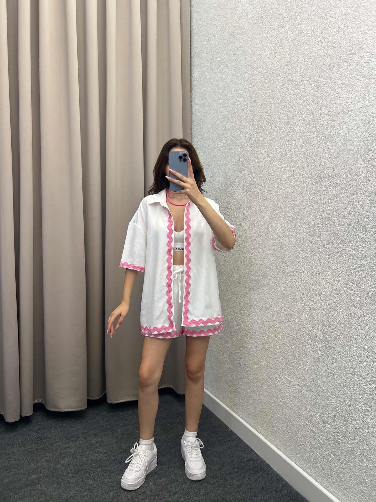 Bonibo Keten Beyaz Takım