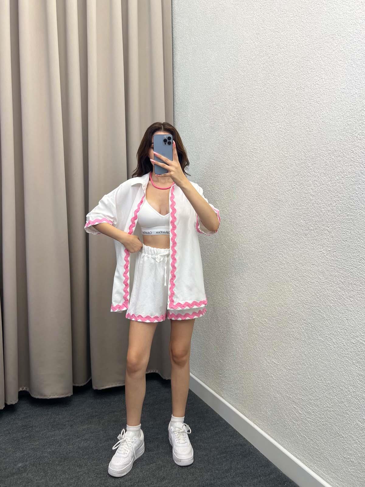 Bonibo Keten Beyaz Takım