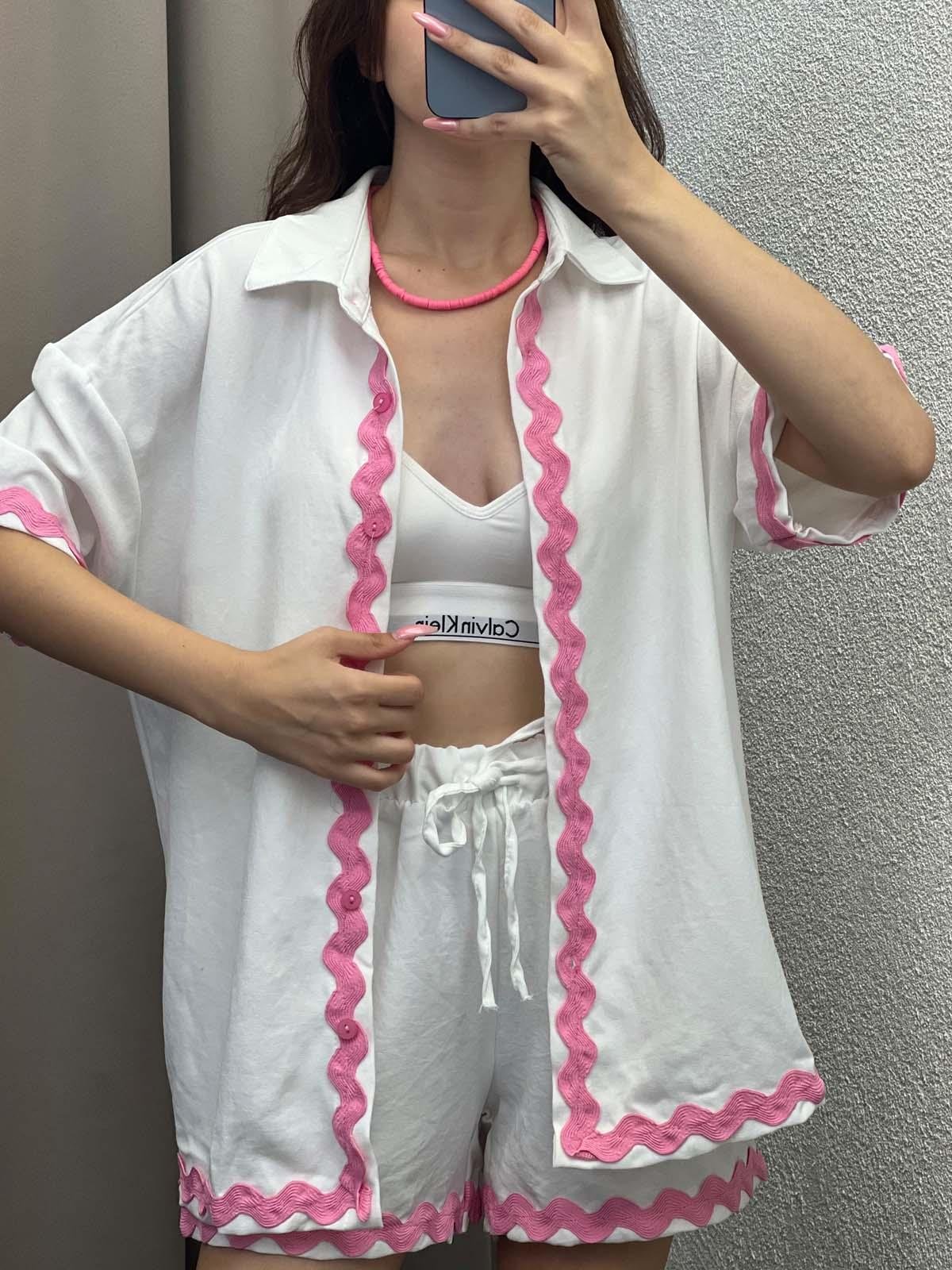 Bonibo Keten Beyaz Takım