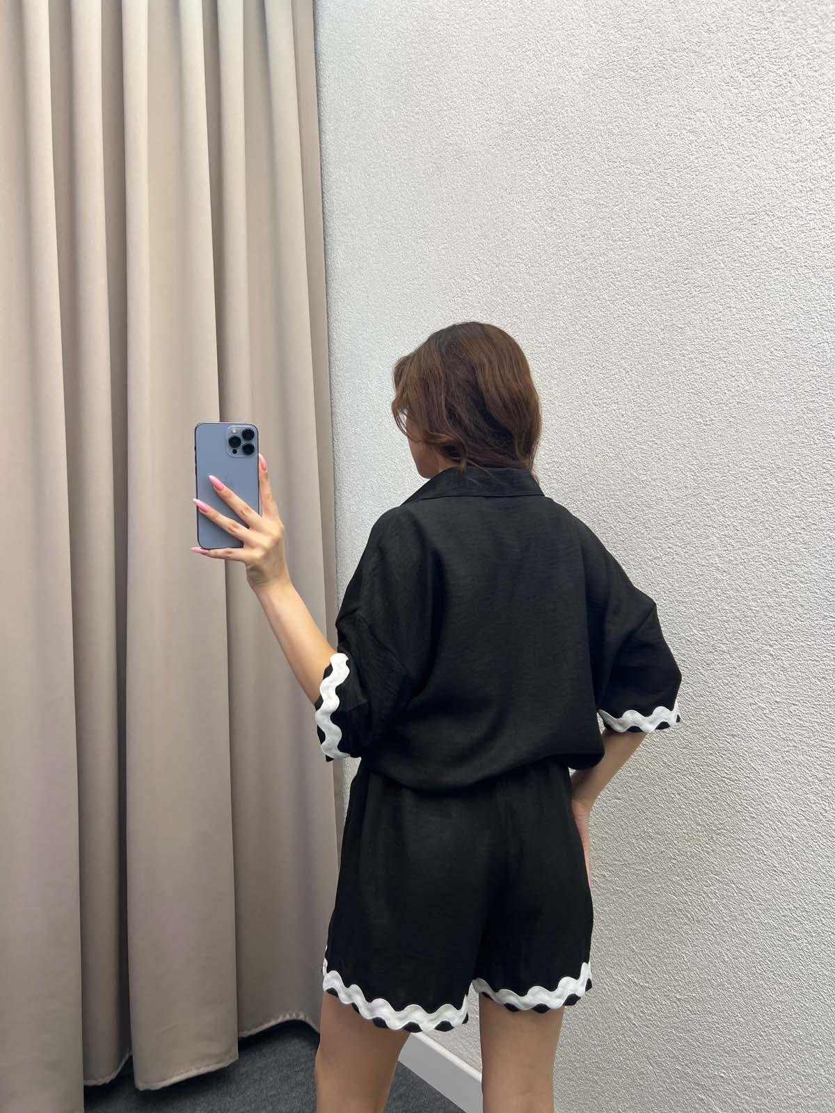 Bonibo Keten Siyah Takım