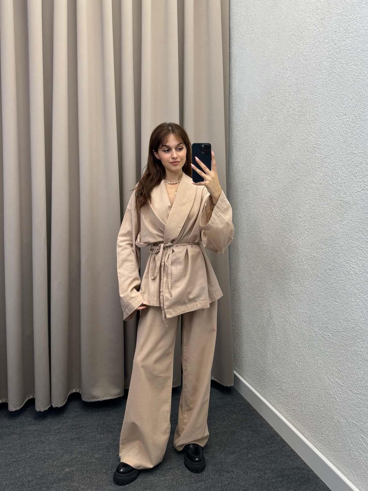 Danilo Keten Bej Kimono Takım