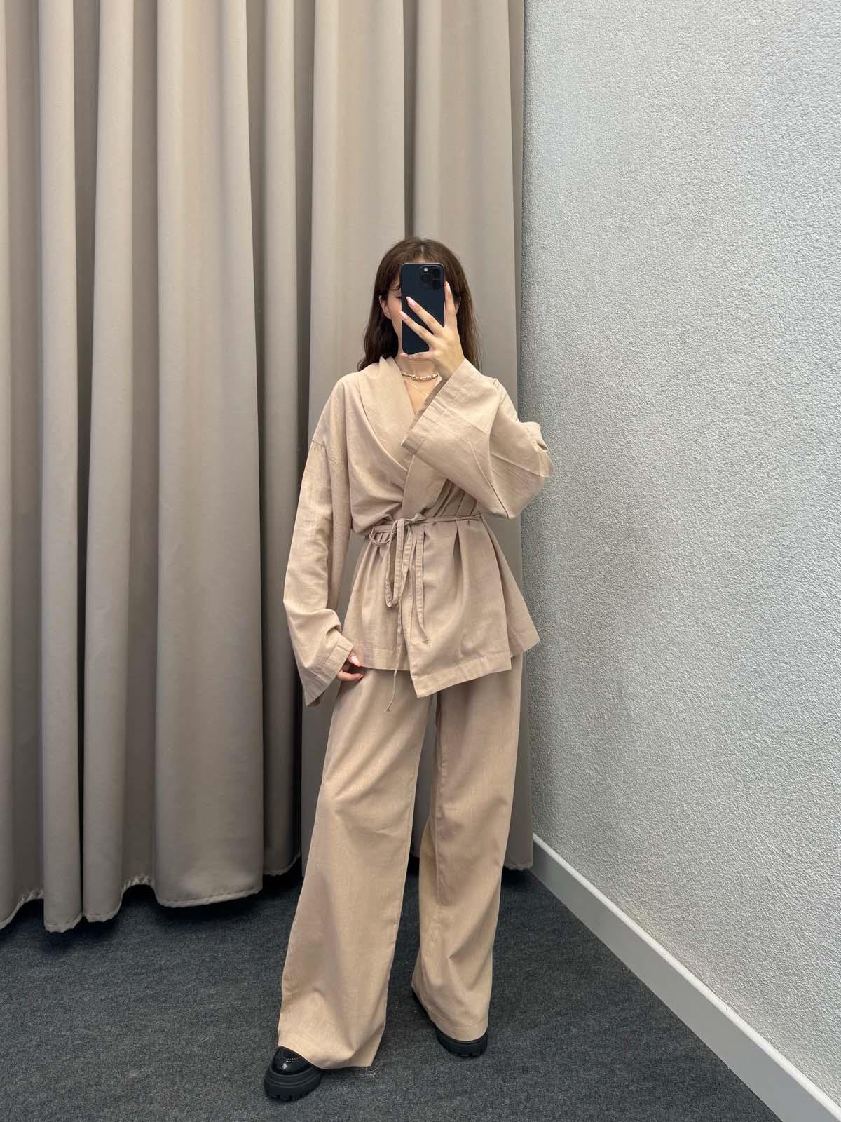 Danilo Keten Bej Kimono Takım