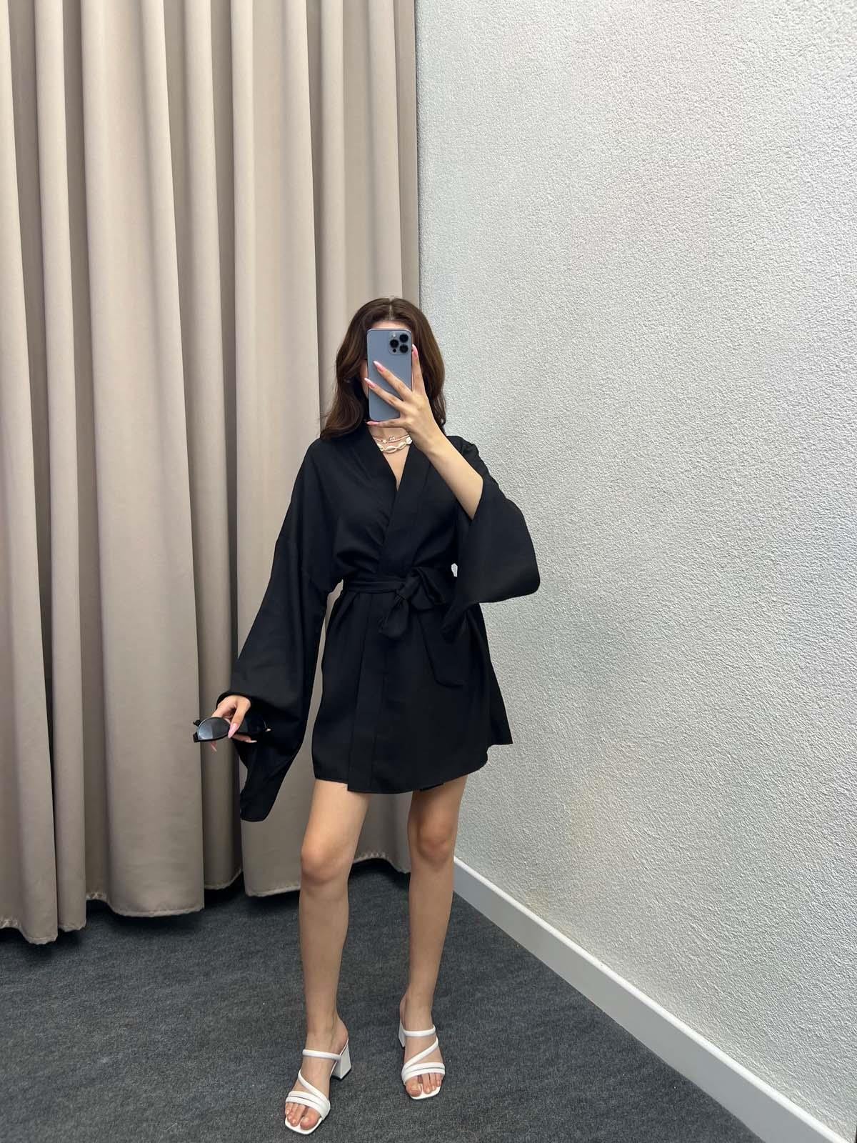 Ello Keten Siyah Kimono Takım